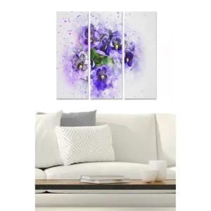 Canvastavla Abstract 3-pack Flerfärgad - Inredning & dekor Bästa pris