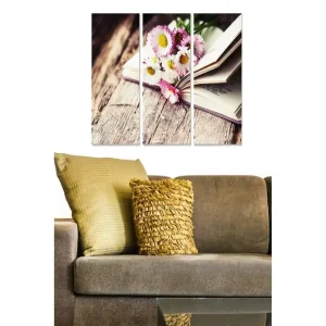 Canvastavla Floral 3-pack Flerfärgad - Inredning & dekor Extra rabatt