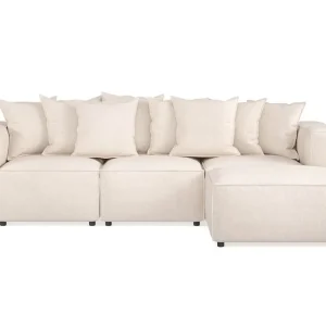 Begränsat erbjudande Andrarum Cubo 4-sits Djup Modulsoffa med Divan i Tyg Beige - Möbler