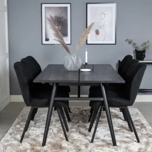 Venture Home Zenazmi Matgrupp 195 cm + 6 st Sumoas Matstolar - Möbler Kundfavorit
