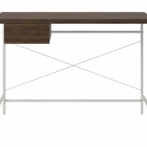 Webster Skrivbord 107 cm med Förvaring Låda Valnötsbrun - Möbler Populärt val