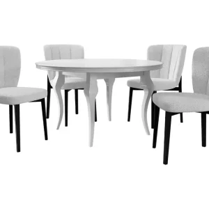 Köp online Matgrupp Beige/Vit/Svart - Möbler