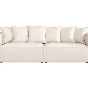 Andrarum Cubo 4-sits Djup Modulsoffa i Tyg Beige - Möbler Begränsat erbjudande