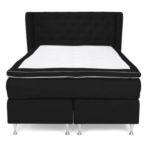 Cloud Komplett Sängpaket 140x200 Med Sidor Svart/Vit - Möbler Erbjudande