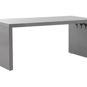 Trädgårdsbord 180 x 90 cm grå U-formad TARANTO - Utemöbler Lägg i varukorgen