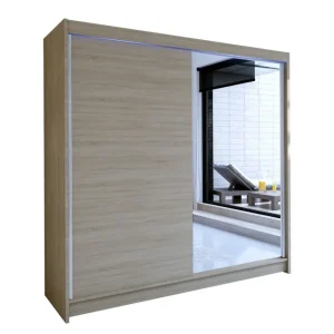 Nyhet Garderob Talin 180x58x215 cm Beige|Grå|Vit - Förvaring
