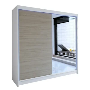 Handla nu Garderob Talin 180x58x215 cm Vit - Förvaring