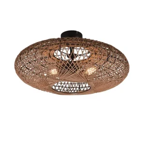 Sänkt pris Hedda Plafond 2L E27 mattsvart/ sisal - Belysning
