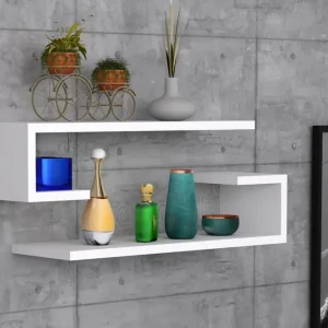 Sergoit Vägghylla 60x20 cm 4 Hyllor - Förvaring Kundfavorit