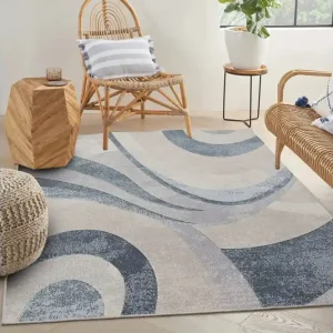 Carolina Bomullsmatta 100x300 cm Rektangulär Blå - Textil & mattor Nyhet