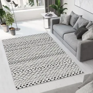 Kampanj Dall Bomullsmatta 100x300 cm Rektangulär Vit - Textil & mattor