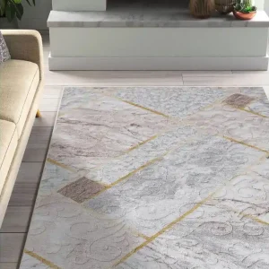 Populär Dina Bomullsmatta 100x300 cm Rektangulär Vit - Textil & mattor