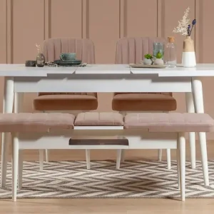 Valsot Förlängningsbar Matgrupp 129 cm - Möbler Köp nu