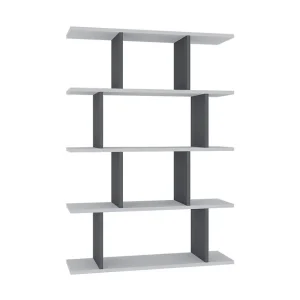Sänkt pris Bokhylla Nachusa Bokhylla 90x25 cm Vit,Antracit - Förvaring