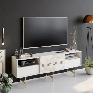 Bästa pris Dasaki Tv-bänk 180 cm - Möbler
