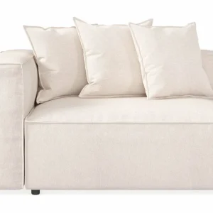 Andrarum Cubo 2-sits Vänstermodul i Tyg 120 cm bred Beige - Möbler Rabatter