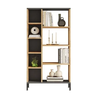 Keshav Bokhylla 72x25,5 cm Antracit/Brun Hanah Home - Förvaring Kundfavorit
