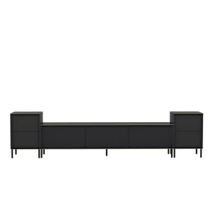 Imaj Tv-möbelset 180x35 cm Svart Hanah Home - Möbler Snabb leverans