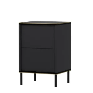 Trygg betalning Imaj Sängbord 40x35 cm Antracit Hanah Home - Möbler