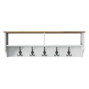 Caraway Hatthylla 120x22,2 cm Vit/Brun Hanah Home - Förvaring Erbjudandepris