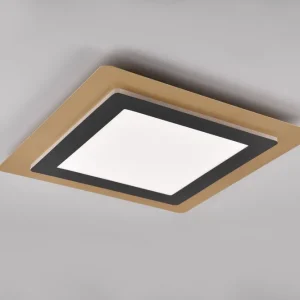 Populär Trio Lighting Morgan LED Plafond 45x45 cm mattsvart/ guld Matt svart/Guld - Belysning