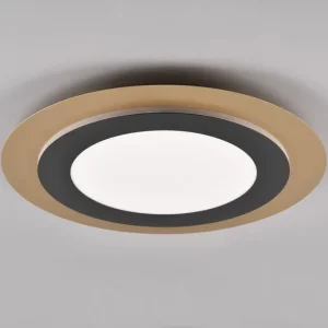 Endast idag Trio Lighting Morgan LED Plafond 45 cm mattsvart/ guld Matt svart/Guld - Belysning