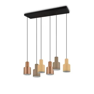 Säker betalning Trio Lighting Agudo Taklampa 6L E27 flerfärgad Flerfärgad - Belysning