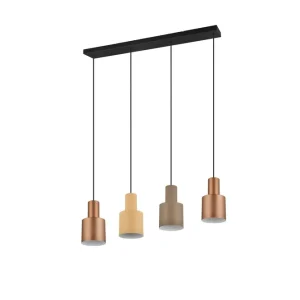 Trio Lighting Agudo Taklampa 4L E27 flerfärgad Flerfärgad - Belysning Expressleverans