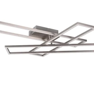 Trio Lighting Corso LED Plafond borstad stål Borstad stål - Belysning Populär