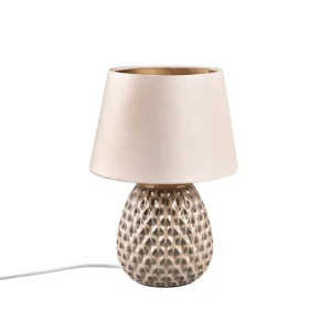 Rabatt Trio Lighting Ariana Bordslampa 35 cm E14 beige Beige - Belysning