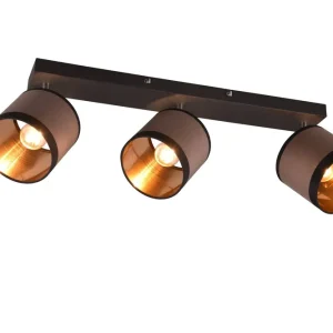 Trio Lighting Davos Spotlight 3L E14 mattsvart/ greige Matt svart/Greige - Belysning Kundfavorit