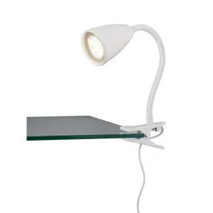 Trio Lighting Wanda klämlampa GU10 mattvit Matt vit - Belysning Handla nu