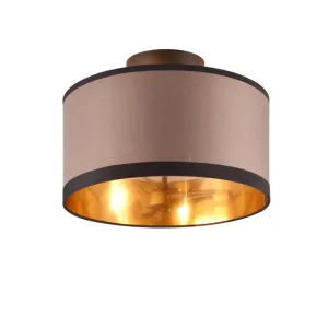 Trio Lighting Davos Plafond 30 cm 2xE14 mattsvart/ greige Matt svart/Greige - Belysning Endast idag