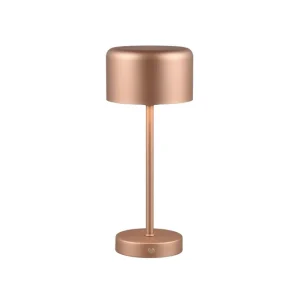 Köp online Trio Lighting Jeff LED Bordslampa kaffe brun uppladdningsbar Brun - Belysning