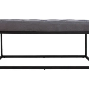 Brigite Bänk 100x35x47 cm Grå - Möbler Säker betalning