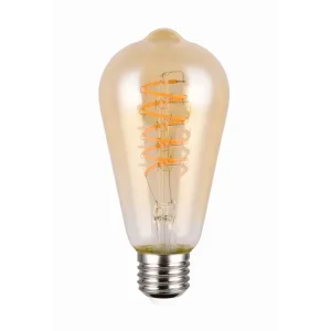 Köp online Trio Lighting LK LED E27 filament industrial 4W 200 lm 1800K brun Brun - Belysning