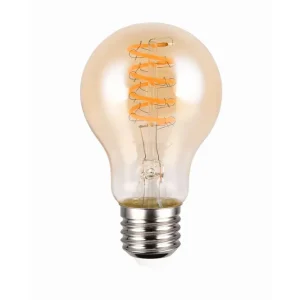 Trio Lighting LK LED E27 filament classic 7W 400lm 1800K brun switch dimmer - Belysning Sänkt pris