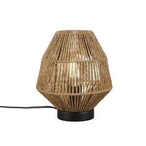 Outlet Trio Lighting Miki Bordslampa E27 sisal Sisal - Belysning