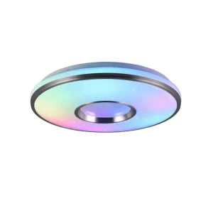 Trio Lighting Realta LED Plafond 39 cm borstad aluminium RGBW Borstad aluminium - Belysning Trygg betalning
