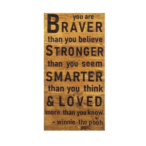 Braver Stronger Smarter Loved Väggdekor - Inredning & dekor Nedsatt pris
