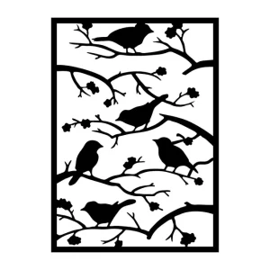 Tree Branch Birds Väggdekor - Inredning & dekor Endast idag