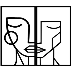 Woman Face Väggdekor - Inredning & dekor Nedsatt pris
