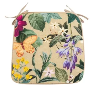Amazonia Sittdyna 39x39 cm Beige Blommig - Utemöbler Endast idag