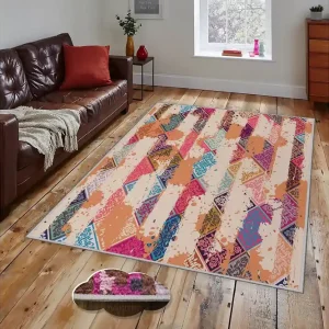 Beställ idag Homefesto Matta 140x220 cm Multifärgad - Textil & mattor
