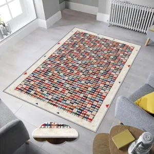 Homefesto Matta 100x200 cm Multifärgad - Textil & mattor Kampanj