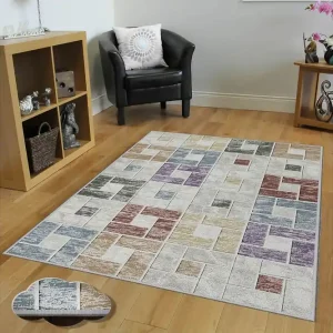 Homefesto Matta 80x300 cm Multifärgad - Textil & mattor risnedsättning